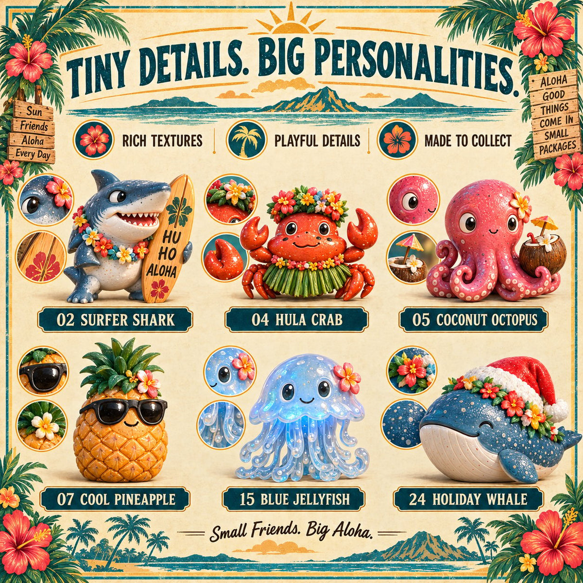 🎄 24 Days of Hawaiian Odd Friends Advent Calendar – 24 Tropical Surprises