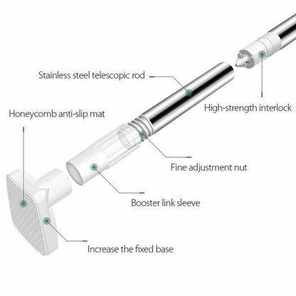 ✨Drill-Free Adjustable Tension Rod, No Damage Wall Mount