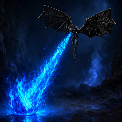🔥Last Day 49% OFF - 🐉Light-Up Dragon Fire Bookshelf Lamp