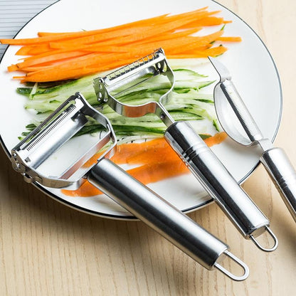 Comfortable Handle Multi-Function Ultra Sharp Stainless Steel Vegetable Peeler