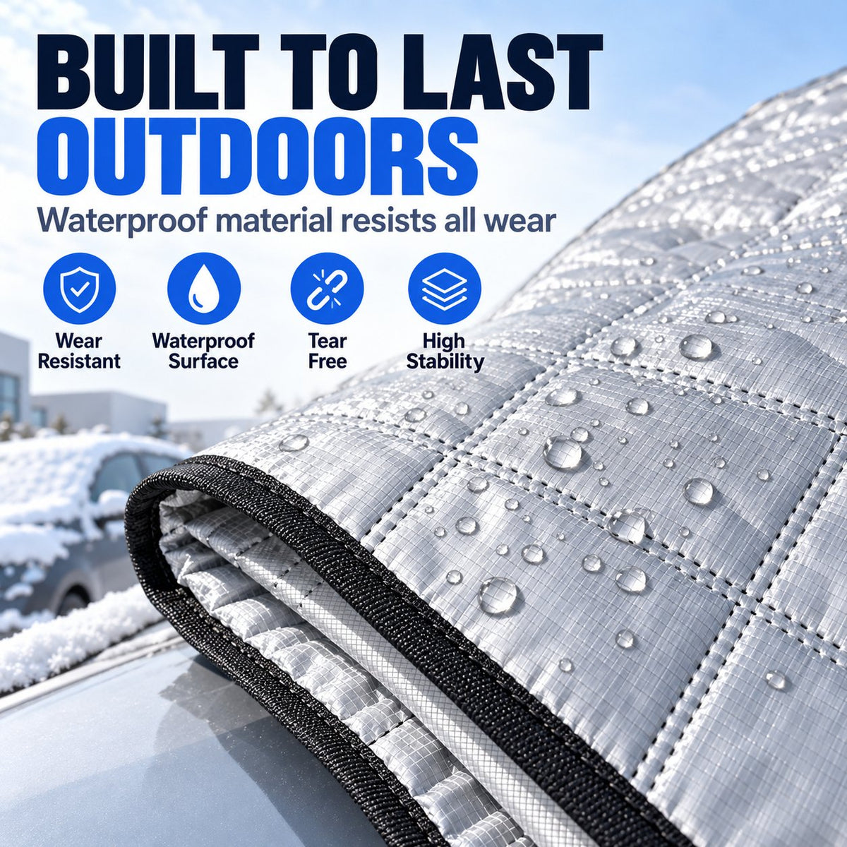 ⏳ Last Day 49% OFF – Universal Car Windshield Snow Cover - Winter Anti-Frost & Summer Sunshade Protector