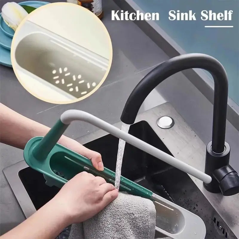 🔥 LAST DAY 49% OFF -Retractable Thickened PP Sink Organizer
