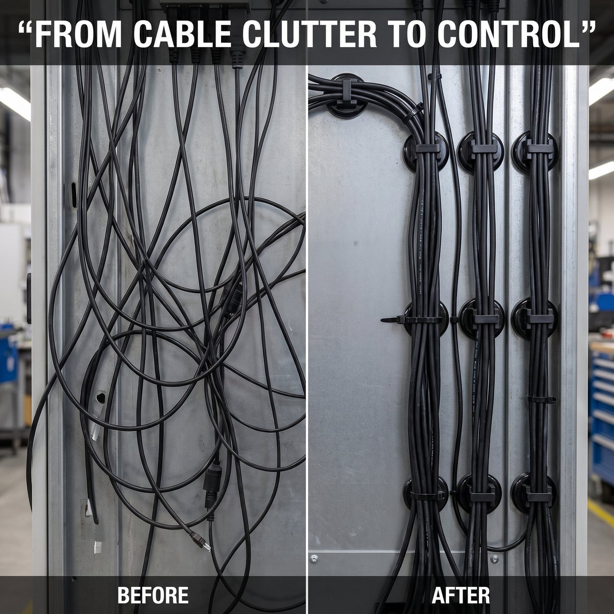 🔥HOT SALE🔥🧲 12 Pack Heavy Duty Magnetic Zip Tie Mounts for Cable Management