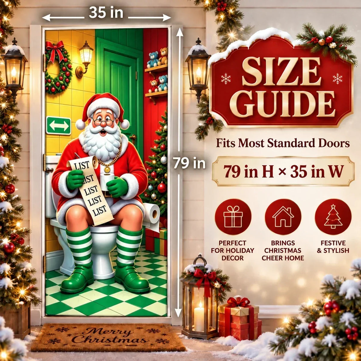 Give Your Front Door a Christmas Makeover – 7 Festive Designs
