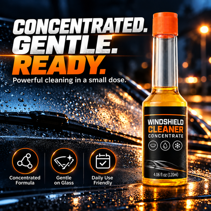✨Concentrated Windshield Washer Fluid – Oil Film & Bug Residue Cleaner, 120ml🌧️