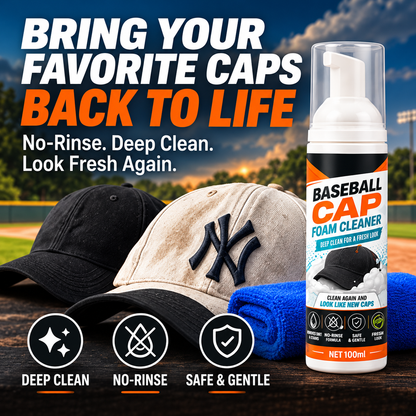No-Rinse Baseball Cap Foam Cleaner