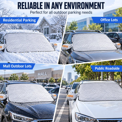 ⏳ Last Day 49% OFF – Universal Car Windshield Snow Cover - Winter Anti-Frost & Summer Sunshade Protector