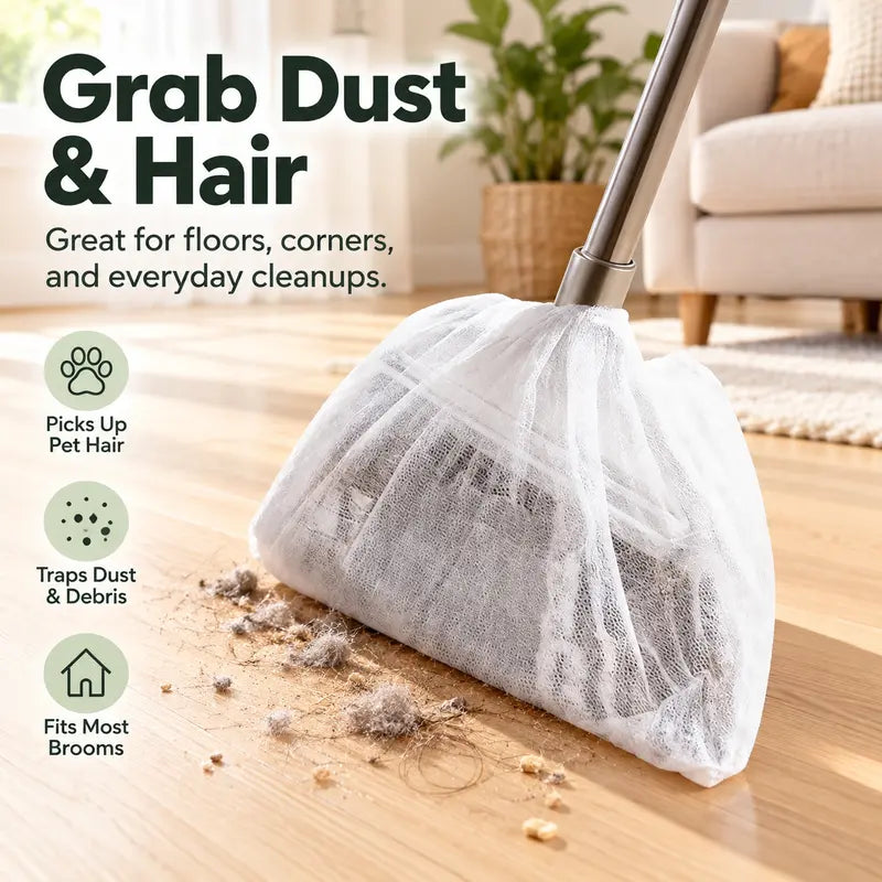⏳ Last Day 49% OFF – 50 PCS Disposable Dusting Covers for Brooms