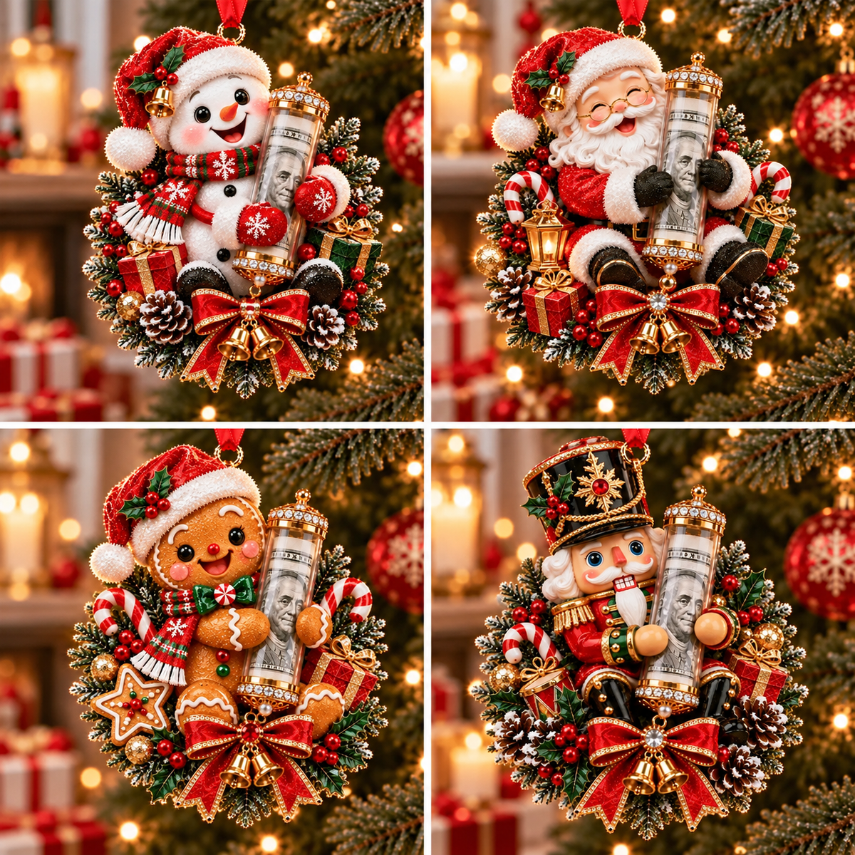 🎄 💵 Christmas Cash Gift Ornament -  ✨A Fun Way to Give Money This Christmas